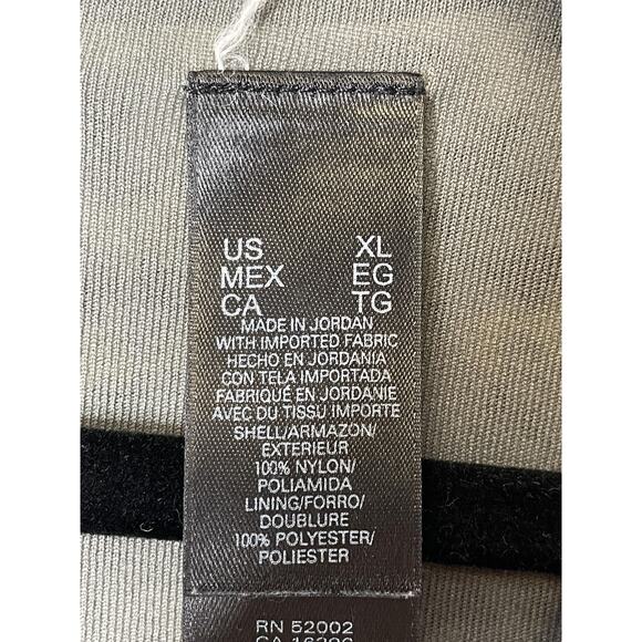 Axcess Liz‎ Claiborne Blouse Womens XL Gray Black Yellow Square Neck Lined Top - Picture 7 of 10